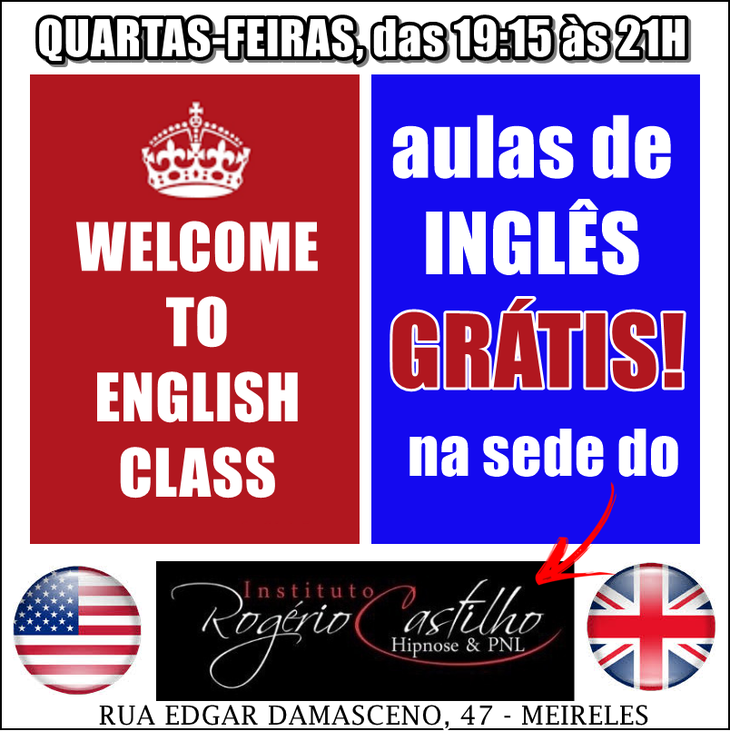 Aula Grátis de Inglês #01- Faça as Aulas Grátis de Inglês 